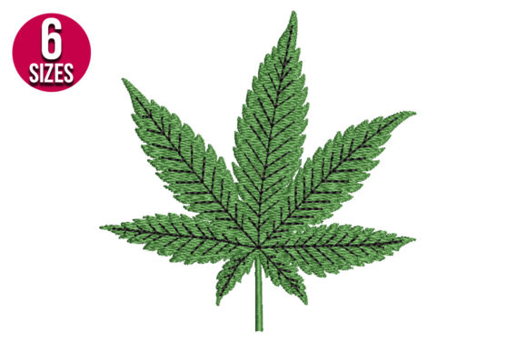 Marijuana Leaf: A Fresh Twist for Holiday Embroidery