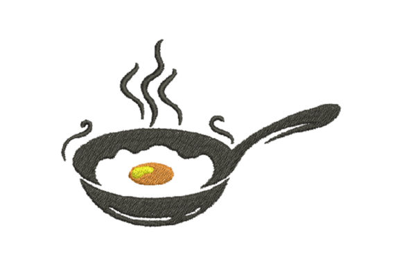 Review: Fried Eggs in a Frying Pan Embroidery Design