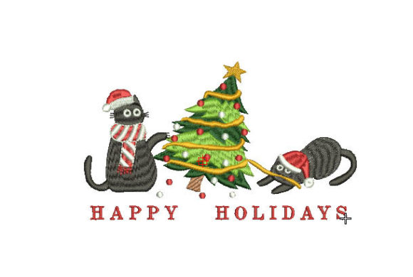 Review: Naughty Christmas Cats Embroidery Design