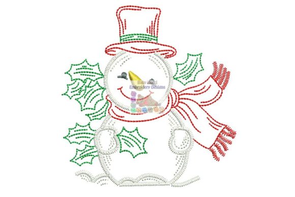 Snowman with Holly Leaves: A Craft Fair Review
